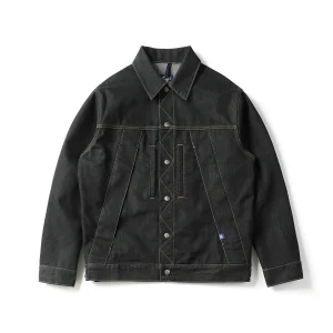 High Quality Japanese Retro Style Large-Pocket Washed Loose Fit Cowboy Jacket - Versatile Workwear Denim Jacket 2025 Autumn