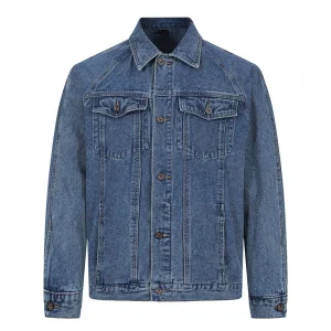 American Men's Retro Denim Jacket Cotton Washed Lapel Topcoat Autumn New Multi-Pocket Couple Style Casual Handsome Trendy Coat