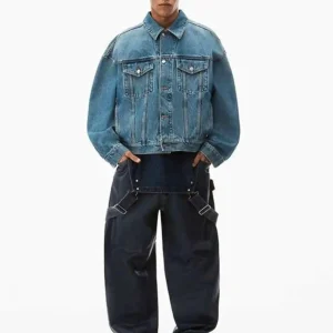 25ss Japan Vintage Spring and Autumn Washed Denim Jacket for Men and Women Loose Fit for Couples